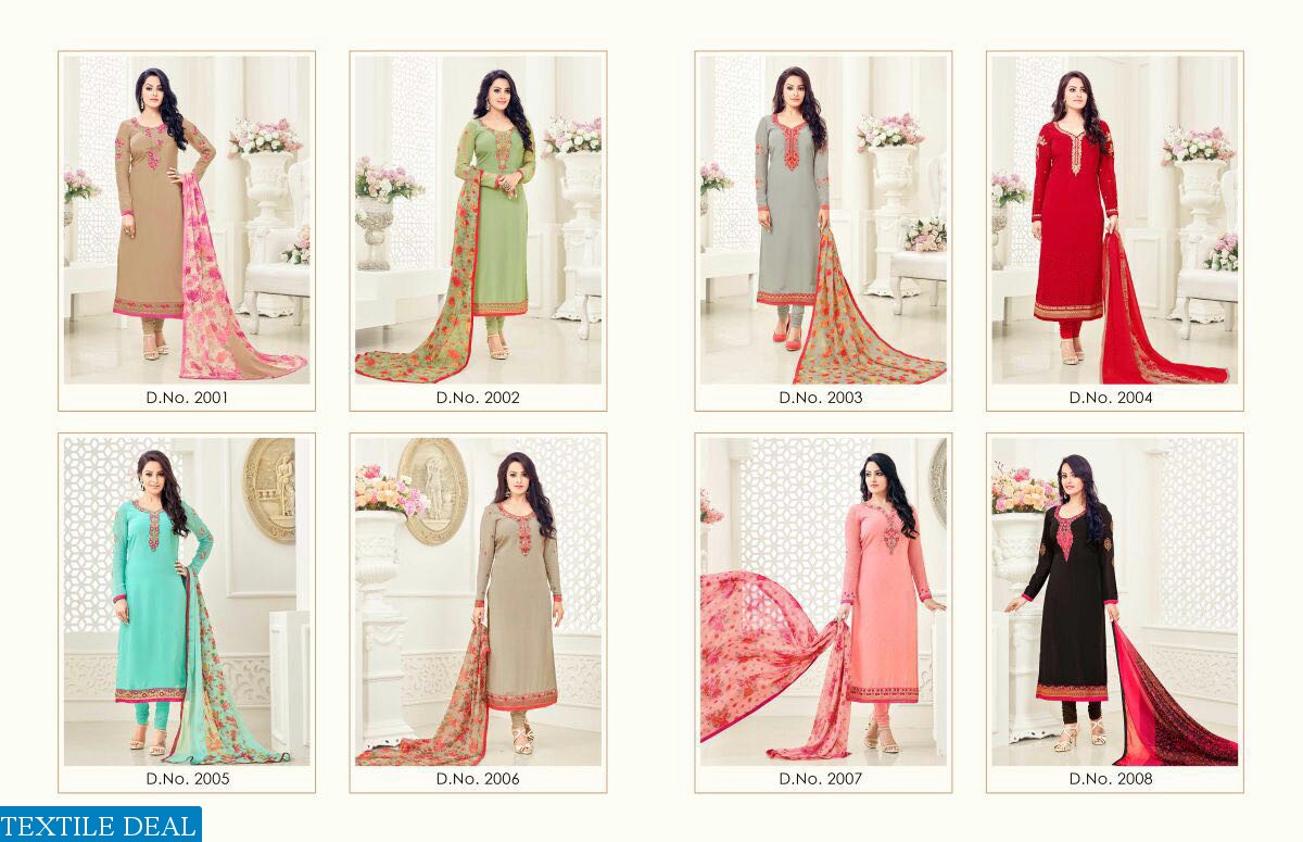 lavina shagun-2 Export French Embroidery salwar kameez